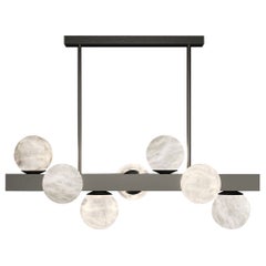 Dioniso Brushed Black Metal Pendant Lamp by Alabastro Italiano