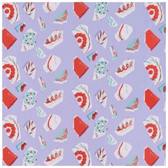 PETITE FRITURE Mosaique Wallpaper Red by Les Crafties
