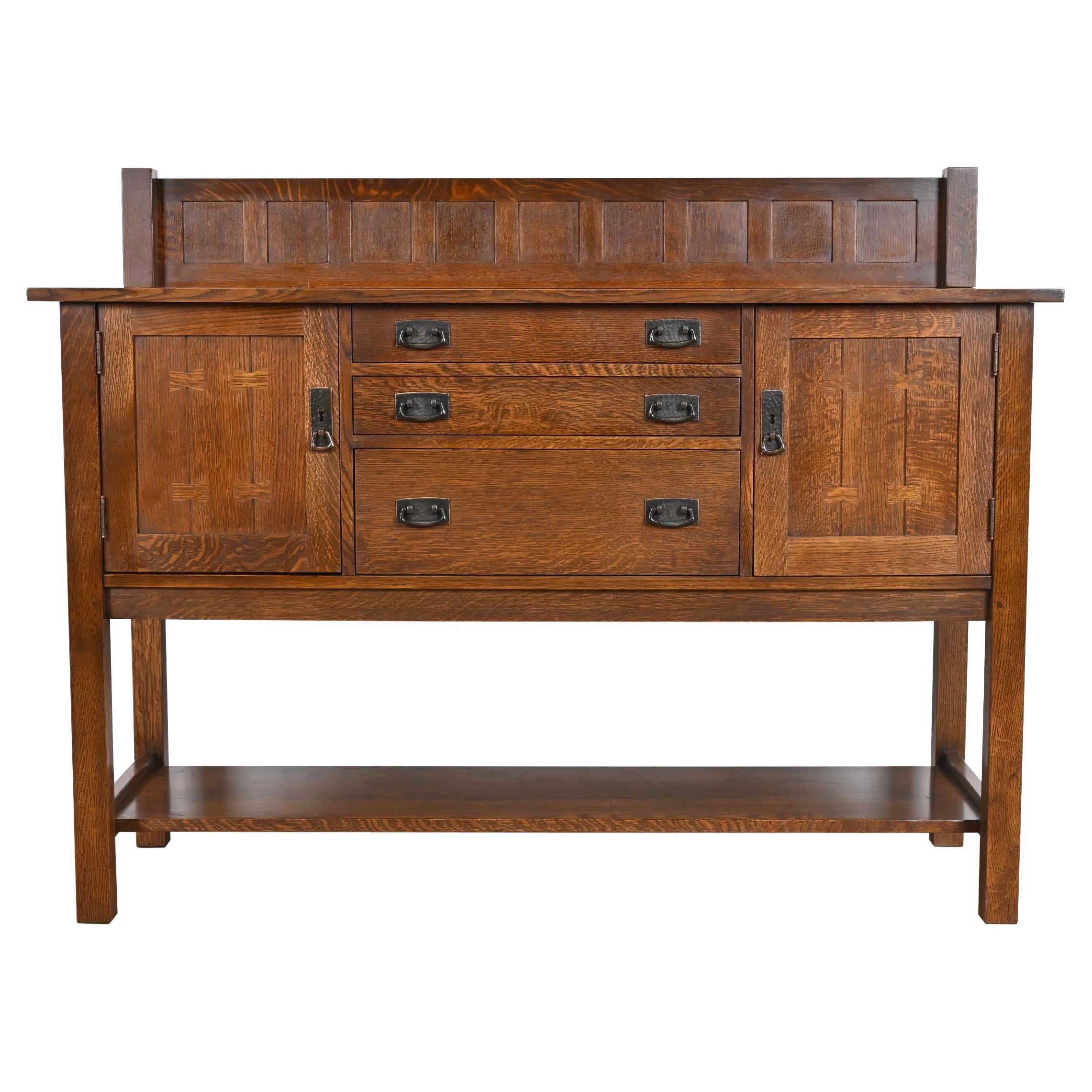 L. & J.G. Stickley Mission Oak Arts & Crafts Sideboard