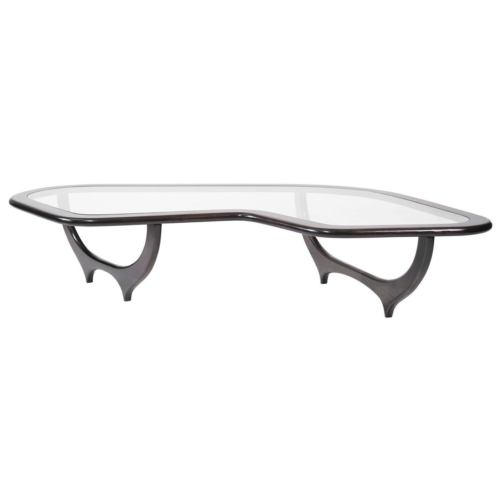 Contour Coffee Table in Espresso by Stamford Modern For Sale