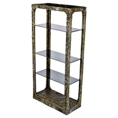 Used Brutalist  Etagere Smoked Glass Display by Adrian Pearsall for Craft Associates