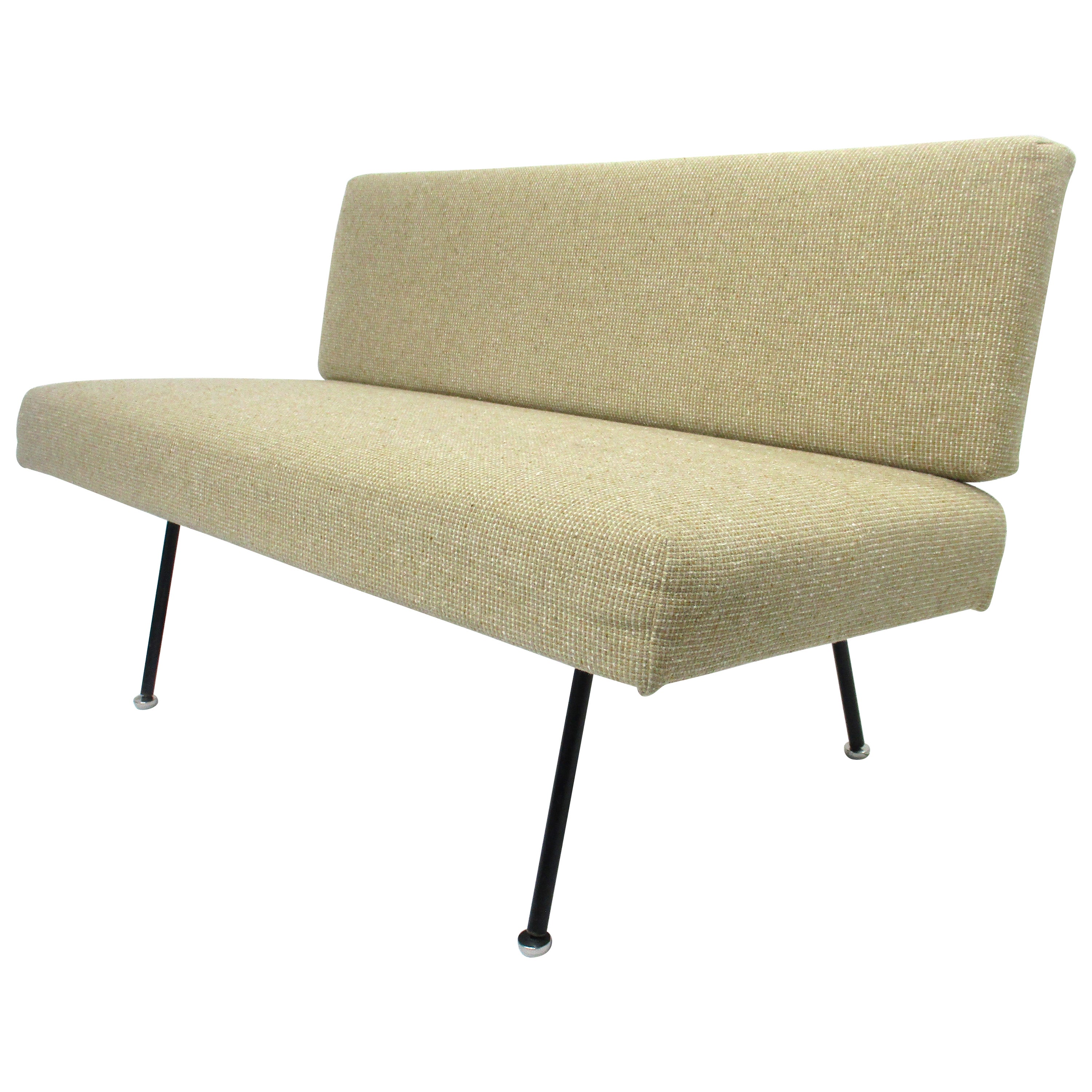 Seltenes frühes Knoll Stahlrohrsofa # 32 von Florence Knoll  