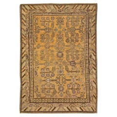 Antique Samarkand Handmade Wool Rug
