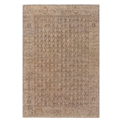 Tapis en laine persan Malayer des années 1900, fait main, à motifs floraux