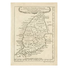 Used Map of Grenada, West Indies, 1758