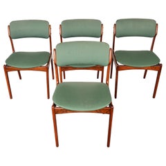 Vintage Set of Four Model 49 Dining Chairs in Rosewood by Erik Buch