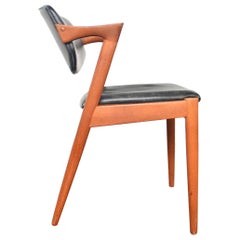 Vintage Single Kai Kristiansen Model 42 Dining Chair in Teak