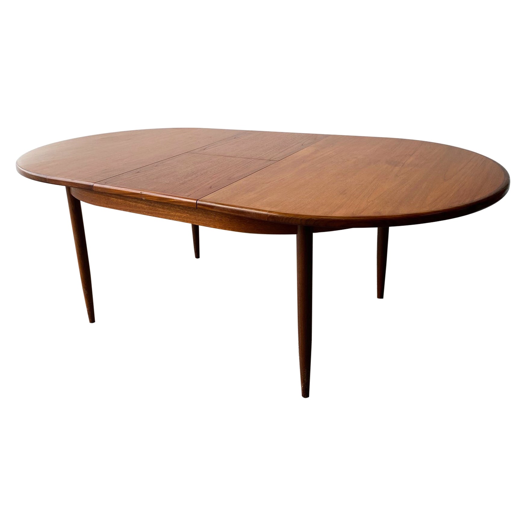 Vintage British MidCentury Modern Teak Oval Dining Table by G Plan at