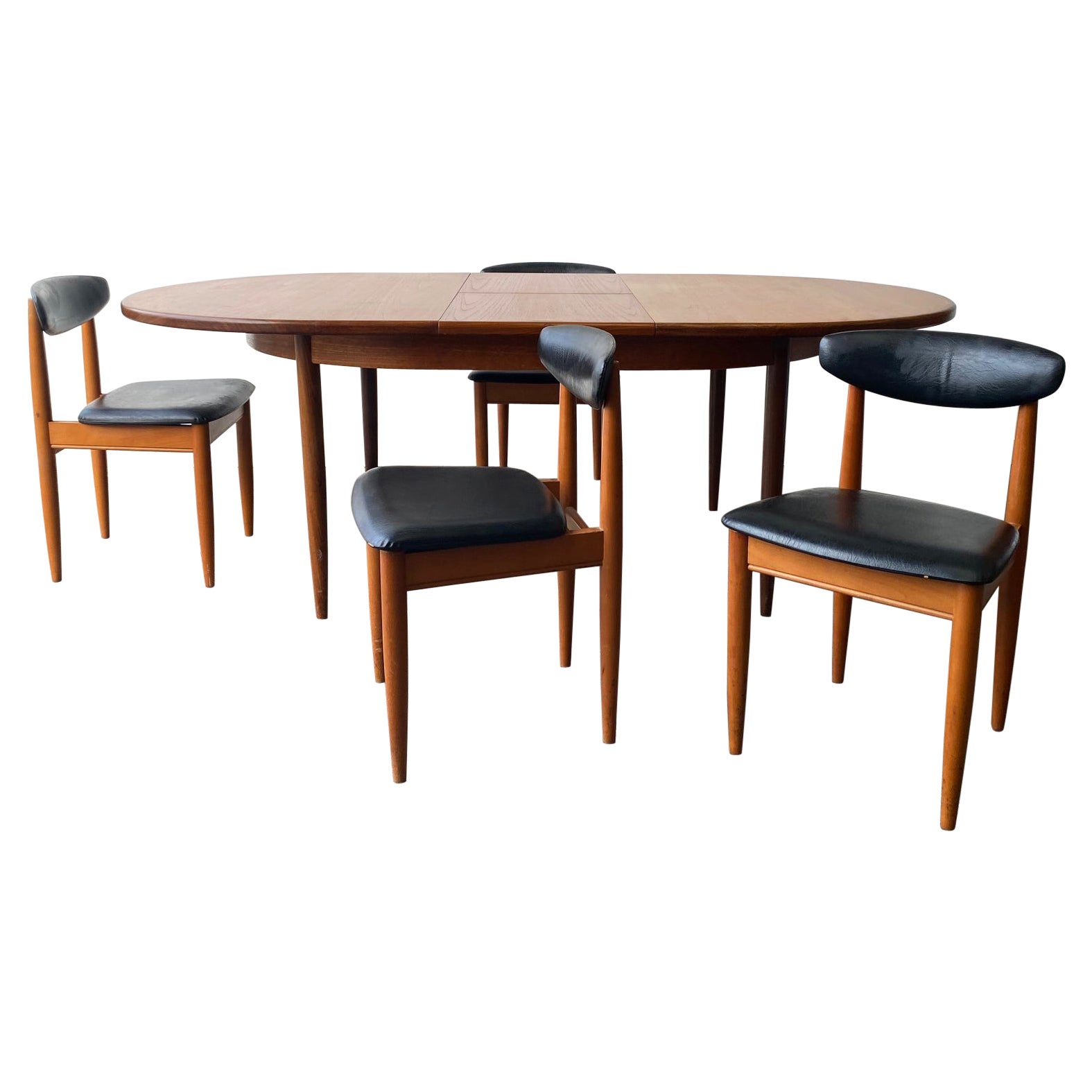 Table et 4 chaises de salle à manger G-Plan du milieu du siècle dernier par Schreiber