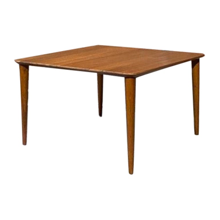 1950s Solid Teak Danish Coffee Table by Peter Hvidt For Sale