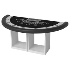 Elevate Customs Ambrosia table/table noire à panneaux solaires blancs de 7'4" aux États-Unis