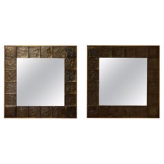 Miroirs carrés de Murano par Studio Glustin