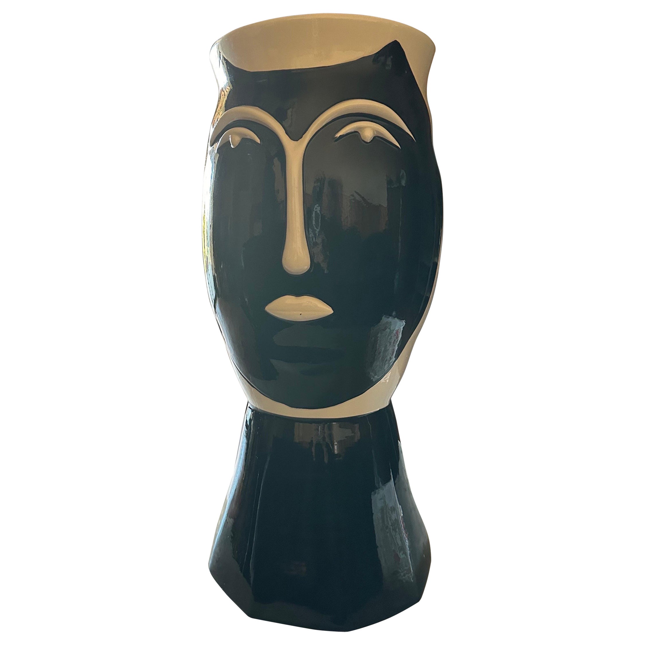 Impressionnant vase italien en céramique en vente