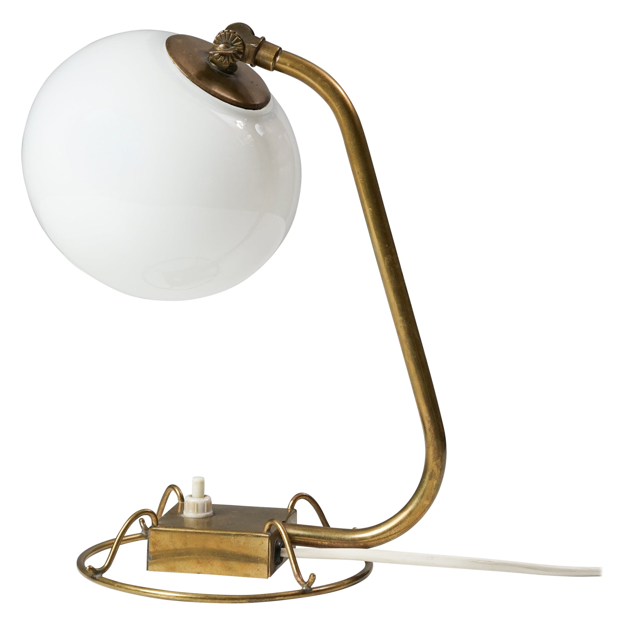 Skandinavische moderne Tischlampe, Idman Oy, 1950er Jahre 