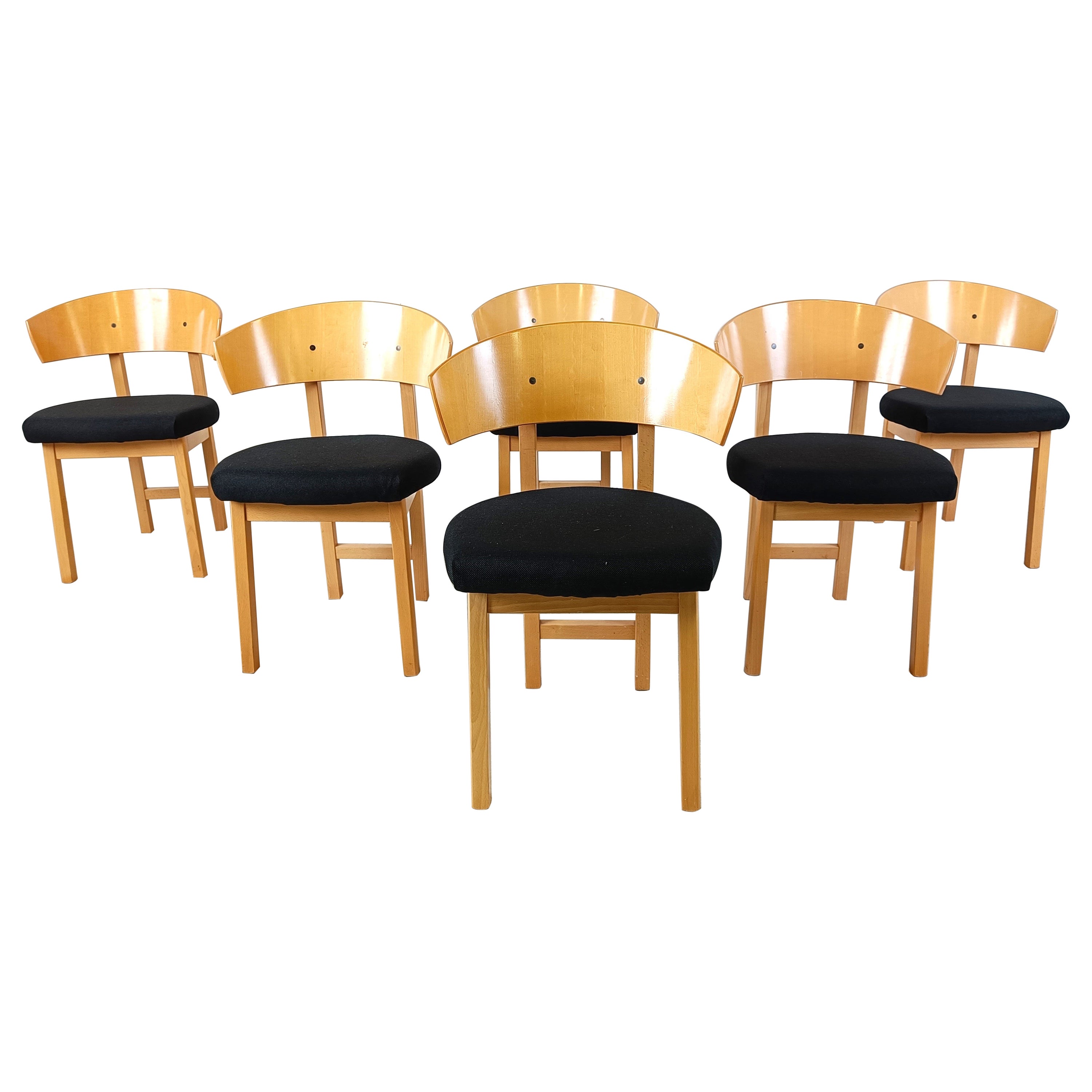 Vintage Ikea dining chairs by Niels Gammelgaard, 1990s For Sale