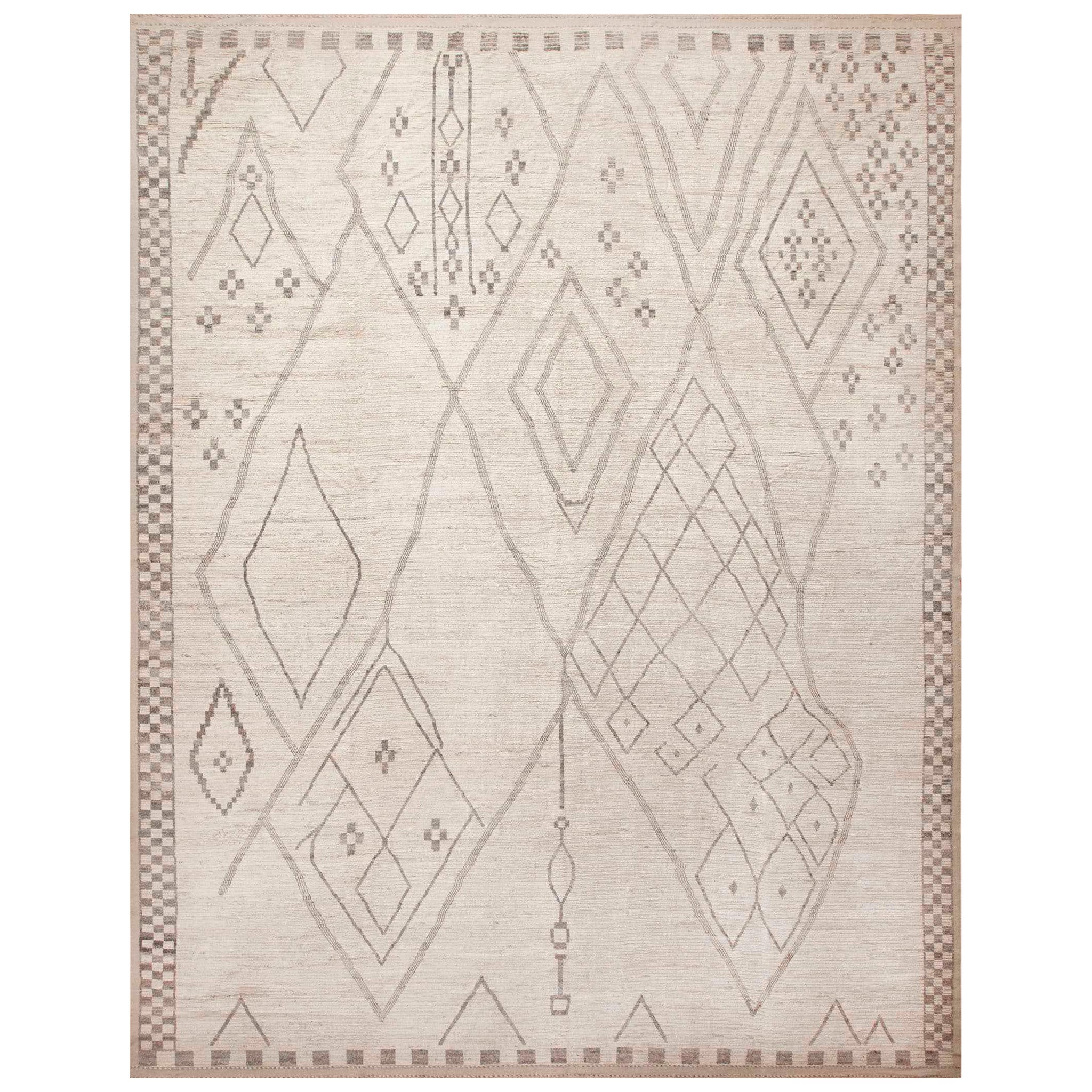 Collection Nazmiyal, motifs tribaux berbères Beni Ourain modernes 13'2" x 17'1"