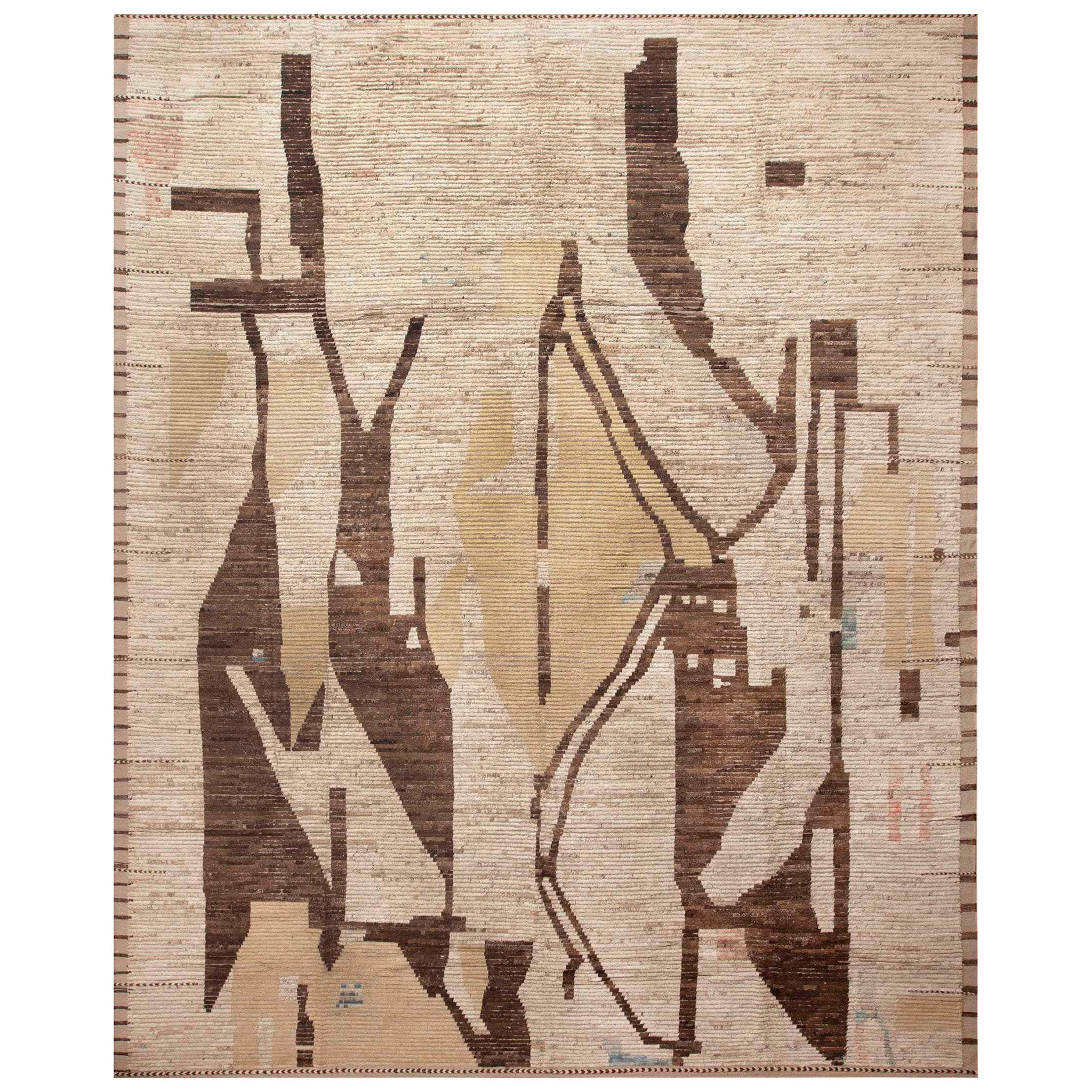 Nazmiyal Collection Artistic Abstract Earthy Tribal Modern Rug 13'7" x 17'1"