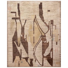  Nazmiyal Collection Artistic Abstract Earthy Tribal Modern Rug 13'7" x 17'1"