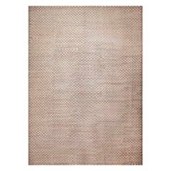  The Collective Cream Brown Tribal Checkerboard Modern Rug 14'3" x 19'7" (tapis moderne à damier tribal)