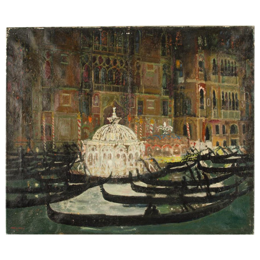 Alfred Reginald Thomson (britannique, 1895 - 1979), Scène vénitienne. en vente
