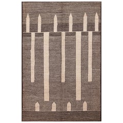  The Collective Tribal Black and White Modern Handmade Rug Area 6'2" x 9'4" (tapis fait à la main)