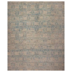  Nazmiyal Kollektion Geometrischer, moderner, gewaschener Stammes-Teppich 13'6" x 15'10"