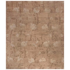 Nazmiyal Kollektion Handgefertigter moderner Wollteppich im Granatapfeldesign 13'1" x 15'4"