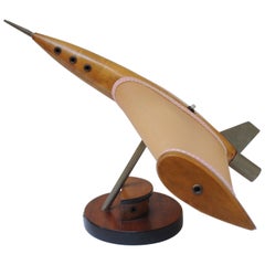 Retro American Airplane Table Lamp with Illuminated Wings