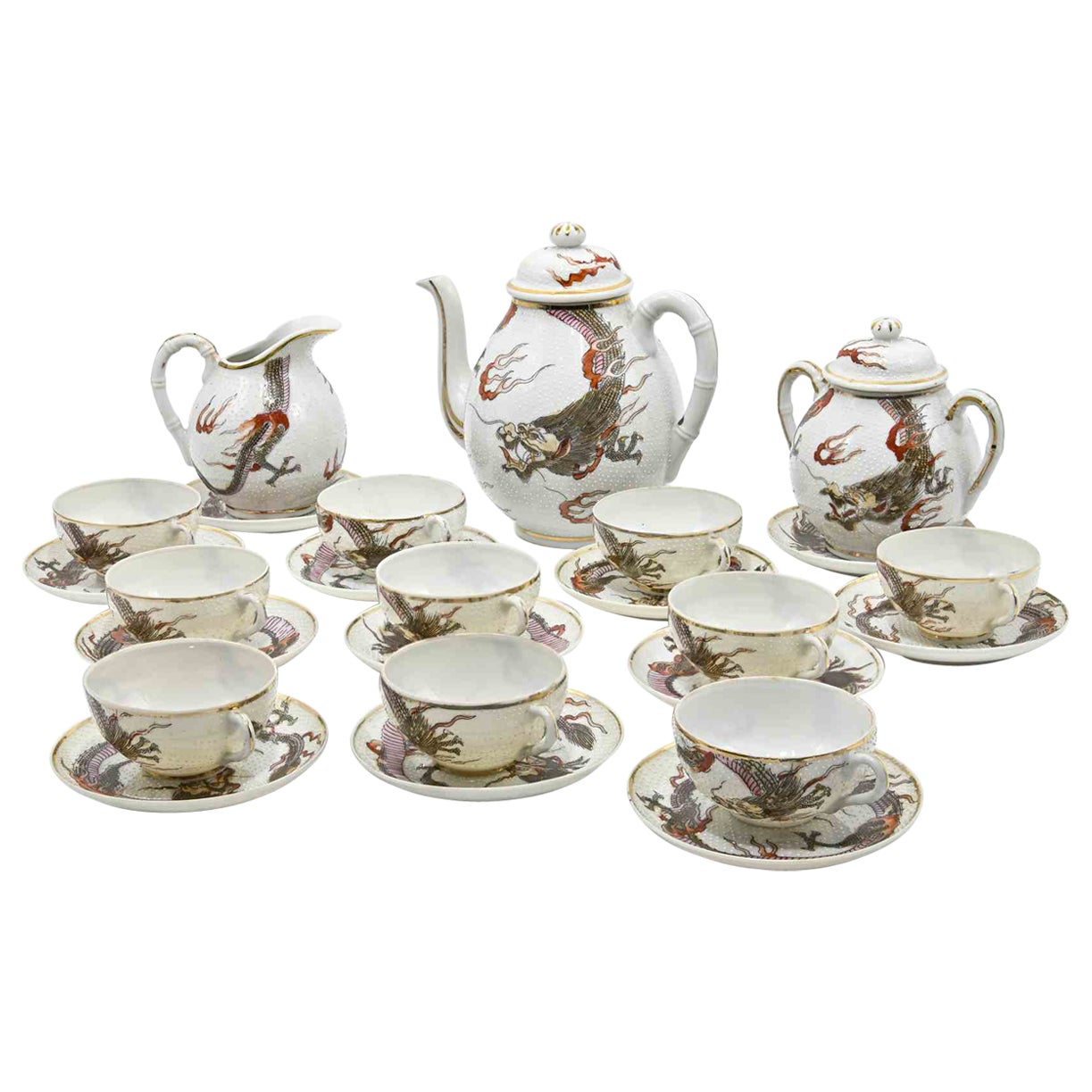 Chinese Tea Set, Mid-20th Century For Sale