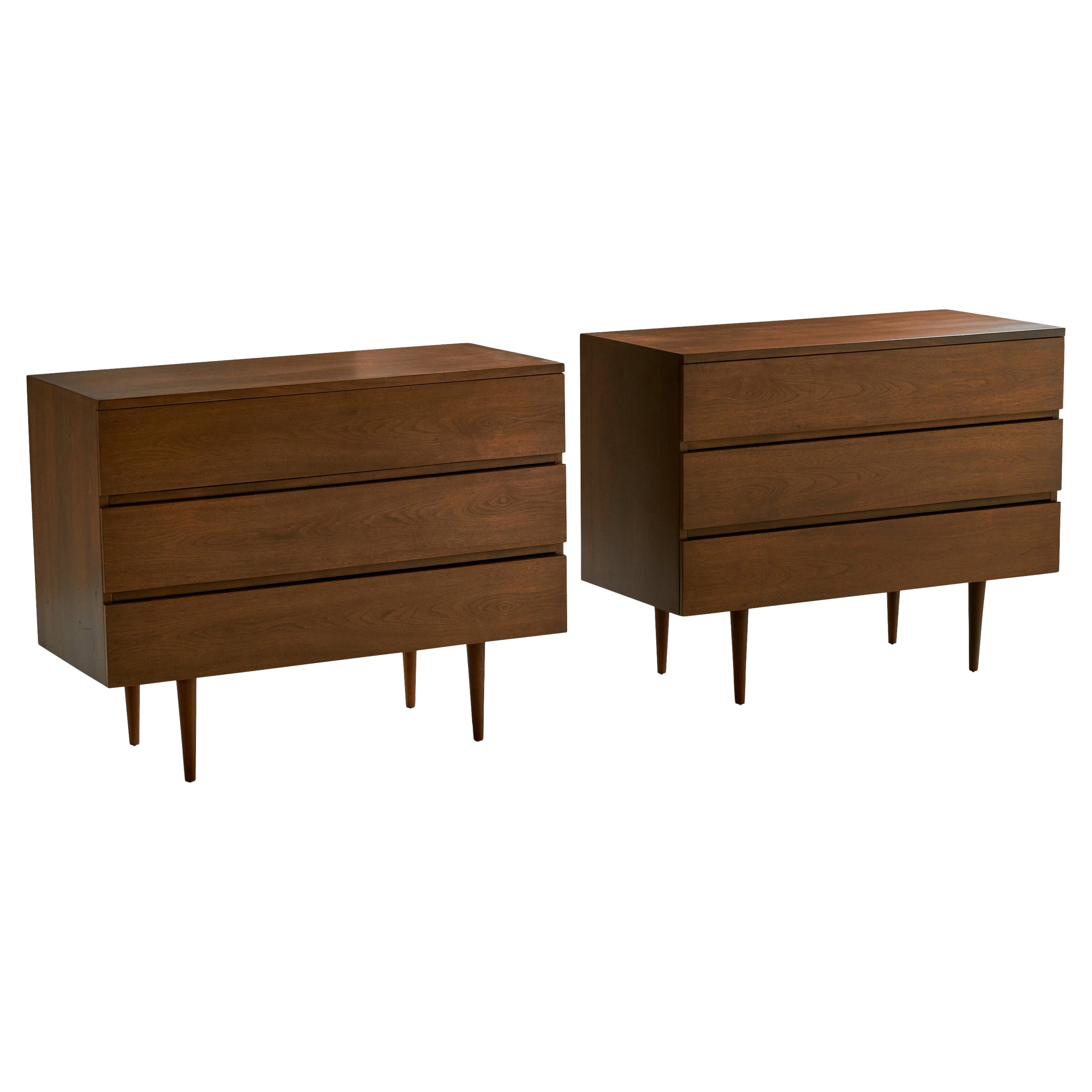 Mel Smilow, Chests of Drawers, Walnut, USA, 1950s For Sale