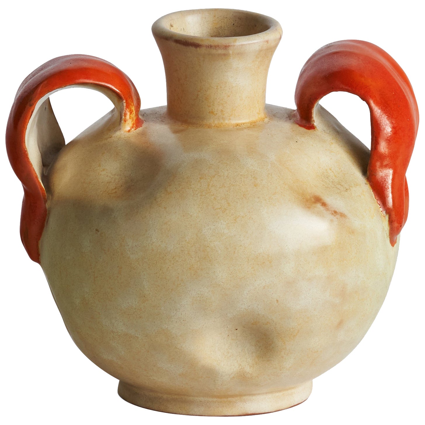 Vase en faïence de Upsala Ekeby, Suède, années 1930