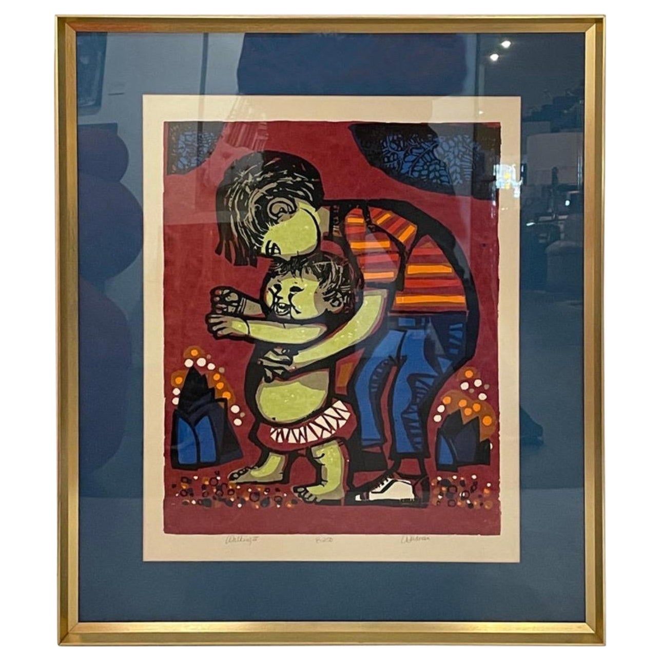 David Weidman firmato e numerato ED di 250 serigrafie a piedi