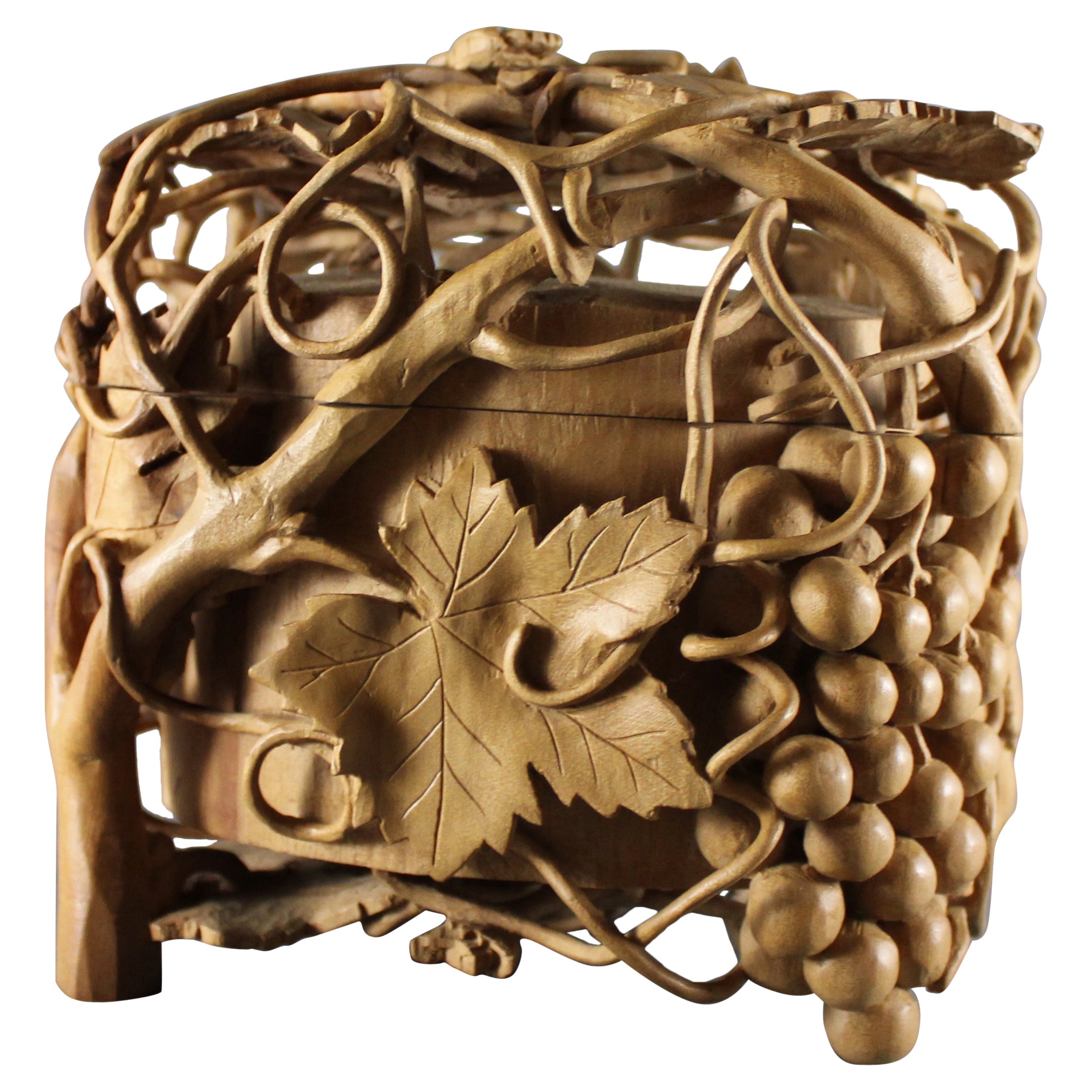 Grape Jewelry Box by Nairi Safaryan - Walnut Wood  For Sale