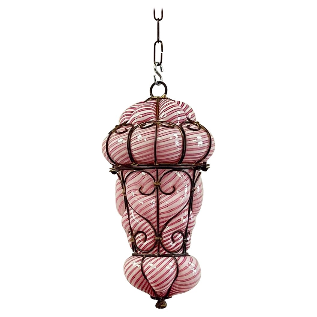 A Mid Twentieth Century Venetian Caged Lantern For Sale