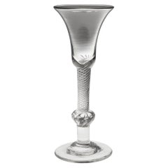 Used Composite Stem Georgian Wine Glass c1750