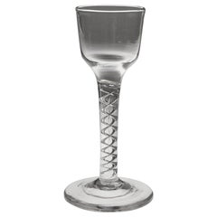 Used Air Twist Georgian Wine Glass c1750