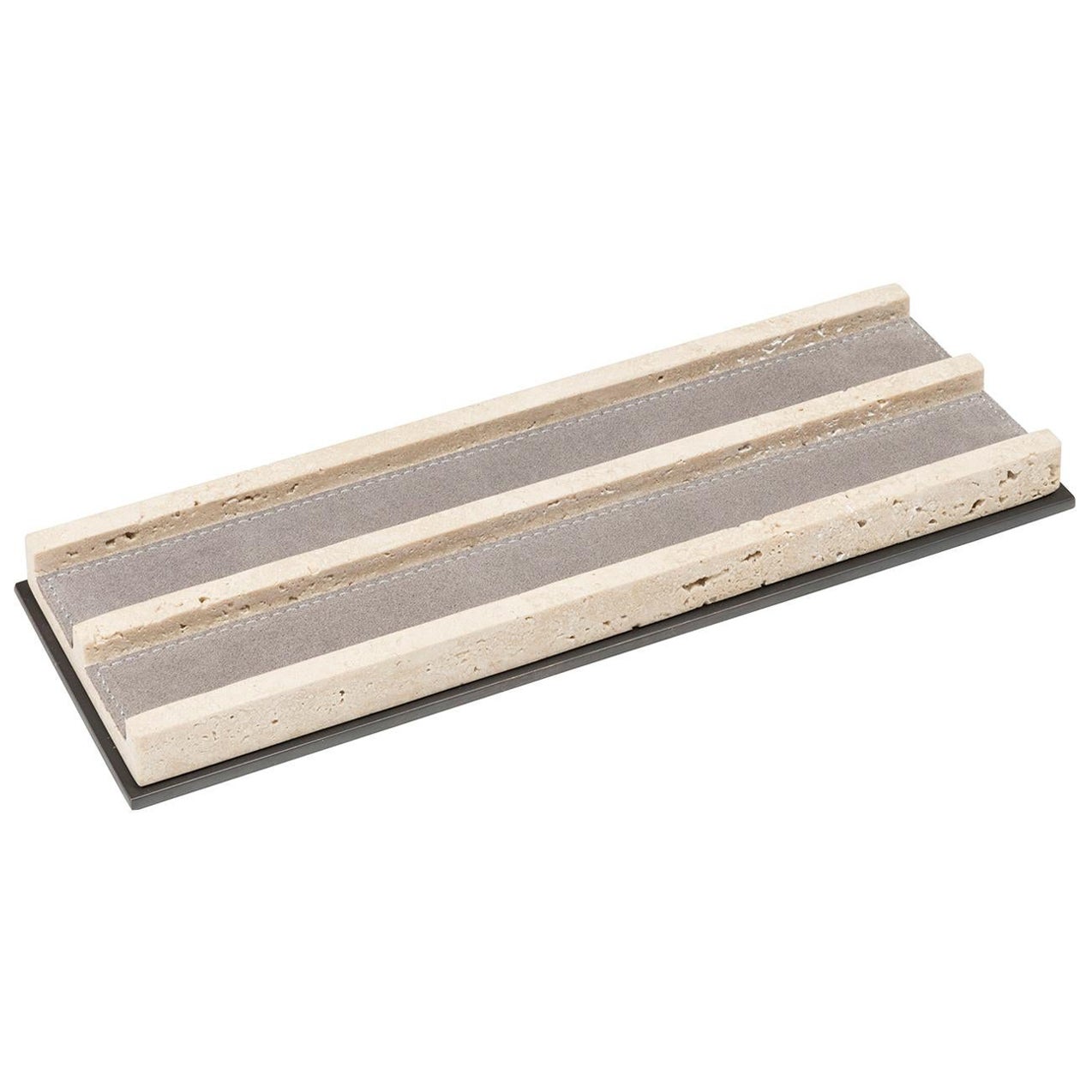 Latina Leather & Marble Valet Tray en vente