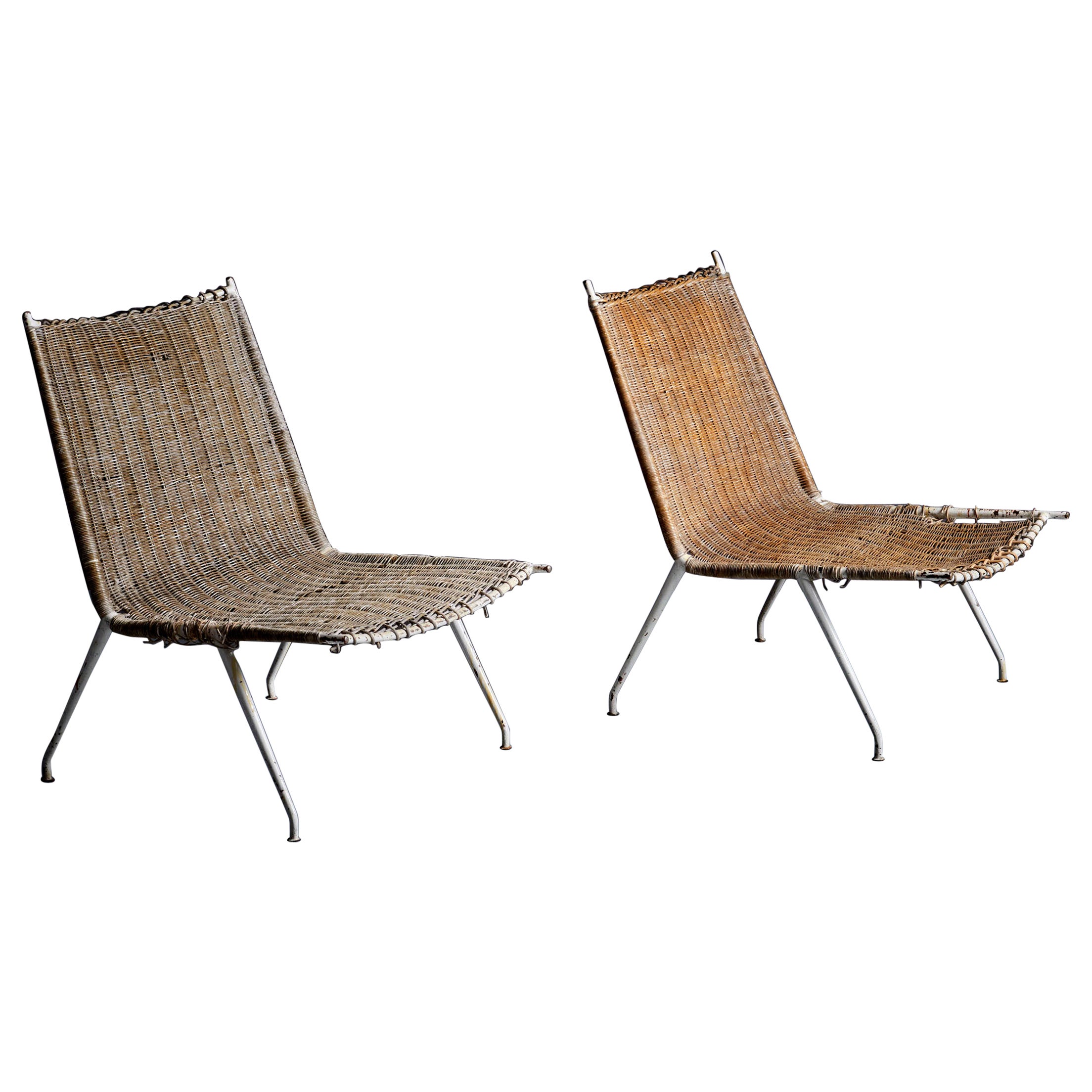 Raoul Guys for Airborne Pair of Lounge Chairs France - 1950s For Sale