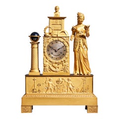 Fine 19th century French ormolu mantel clock (pendule) by Leroy a Paris, c. 1825