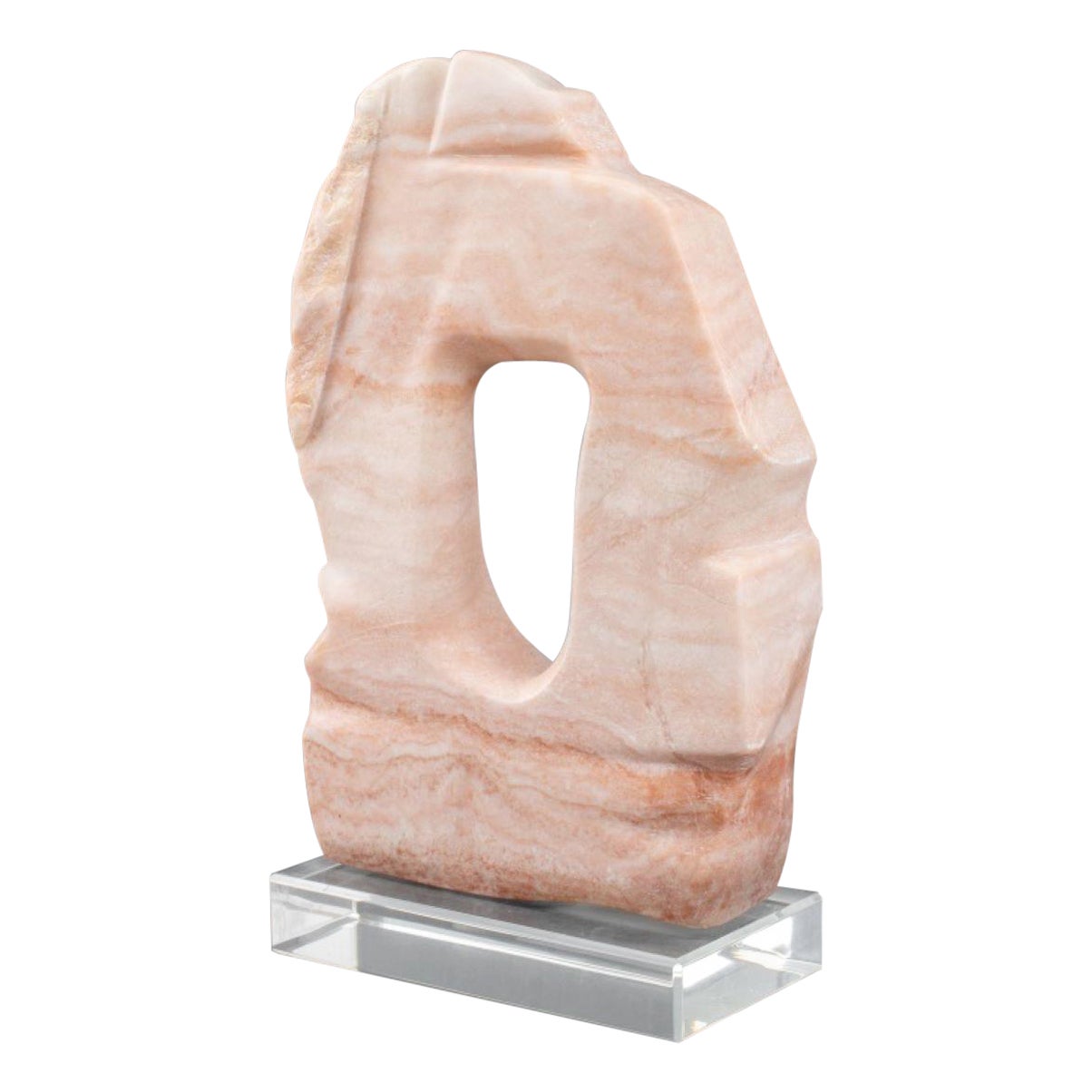 Joan Shapiro Modern Abstract Alabaster Sculpture For Sale