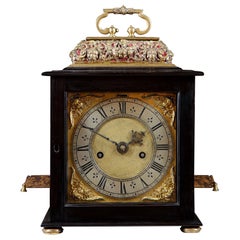 A Rare and Important Charles II 17th Century Table Clock by Henry Jones