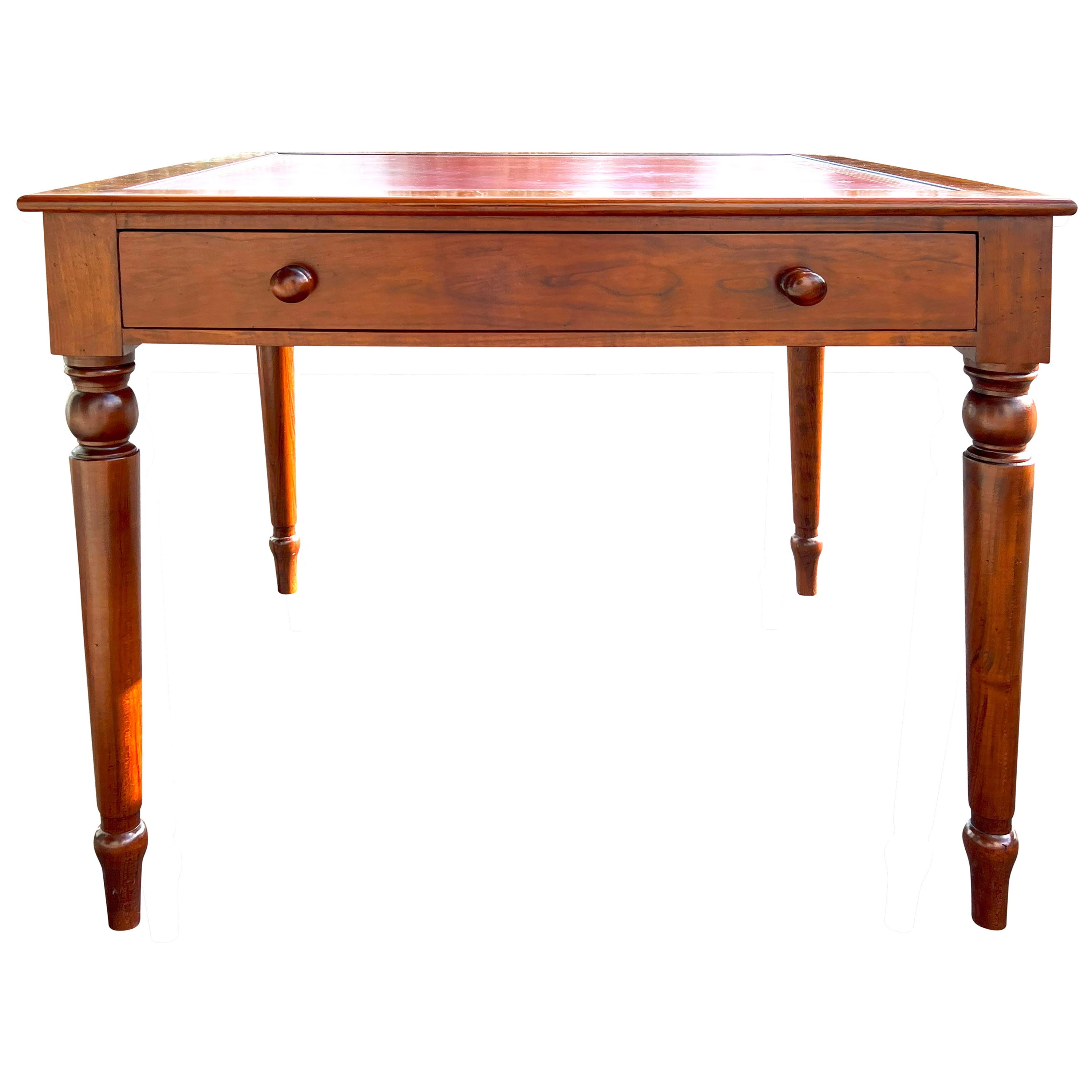 Regency Style Walnut Card Table For Sale