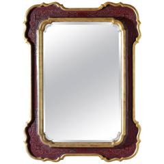 Spanish Mirror with Incised Carving in Border 4