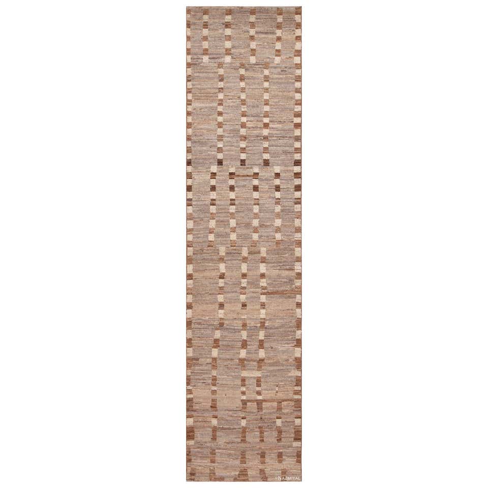 Nazmiyal Collection Earthy Neutral Color Tribal Design Modern Rug 9'5 ...