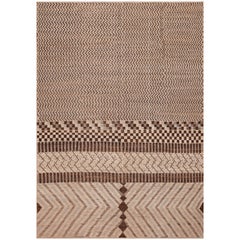 Collection Nazmiyal, marocaine, tapis Beni Ourain, design berbère, 6'9" x 9'8"