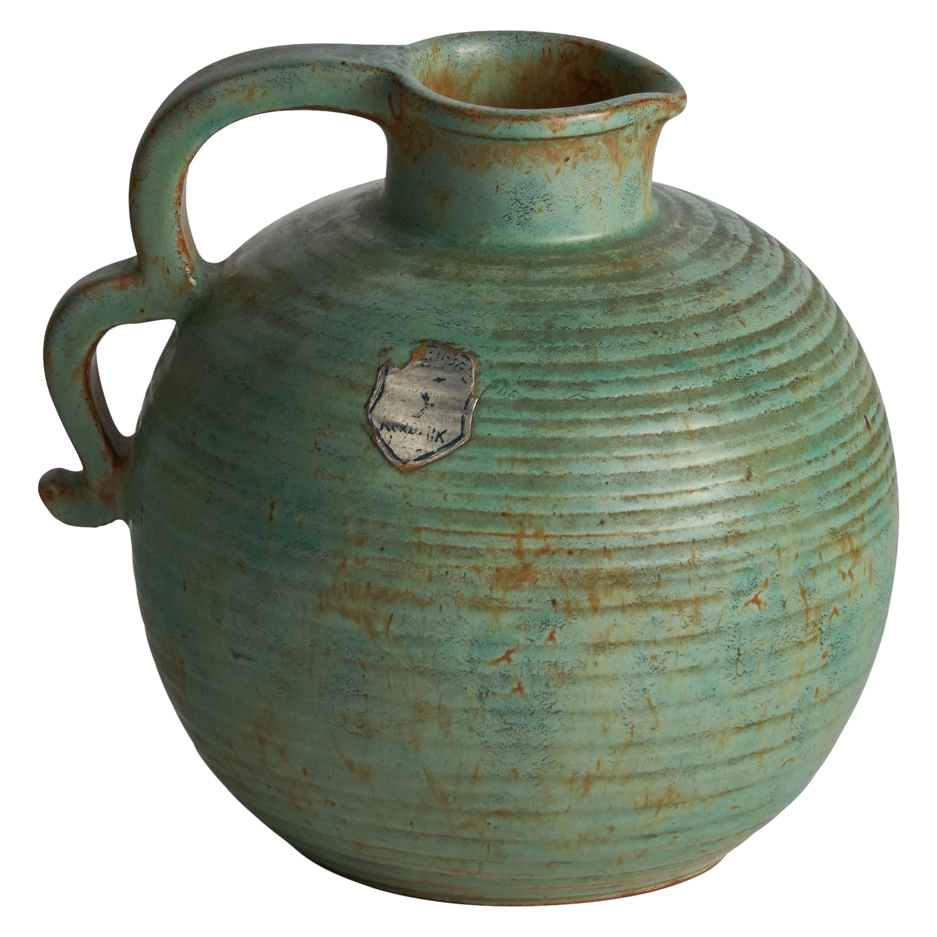 Steninge Keramik, Pitcher, Ceramic, Sweden, 1930s For Sale