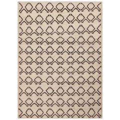 Collection Nazmiyal, marocaine berbère Beni Ourain, tapis moderne de 7'3" x 10'2"