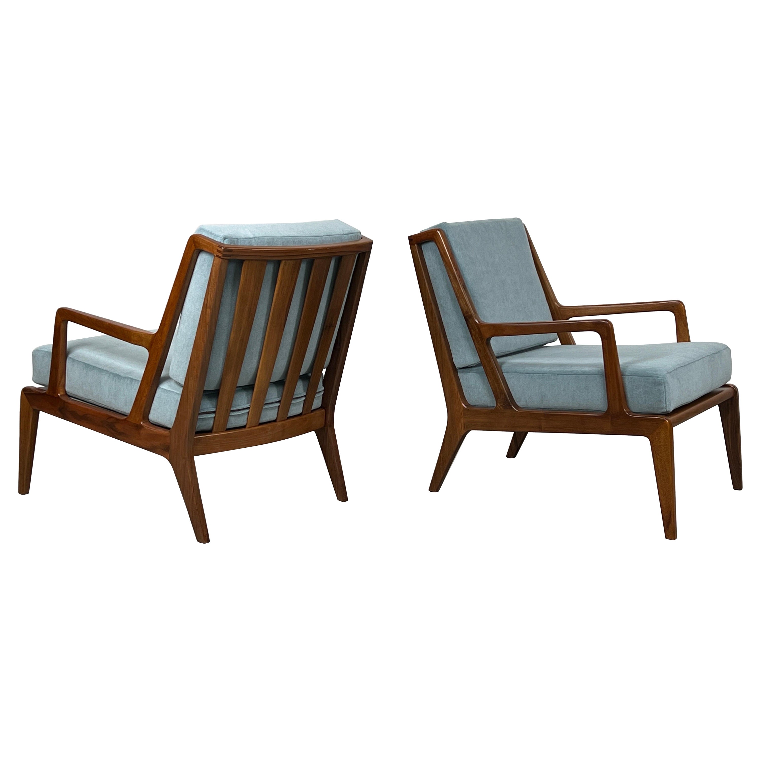 Rare Pair of Lounge Chairs by Singer and Sons  For Sale