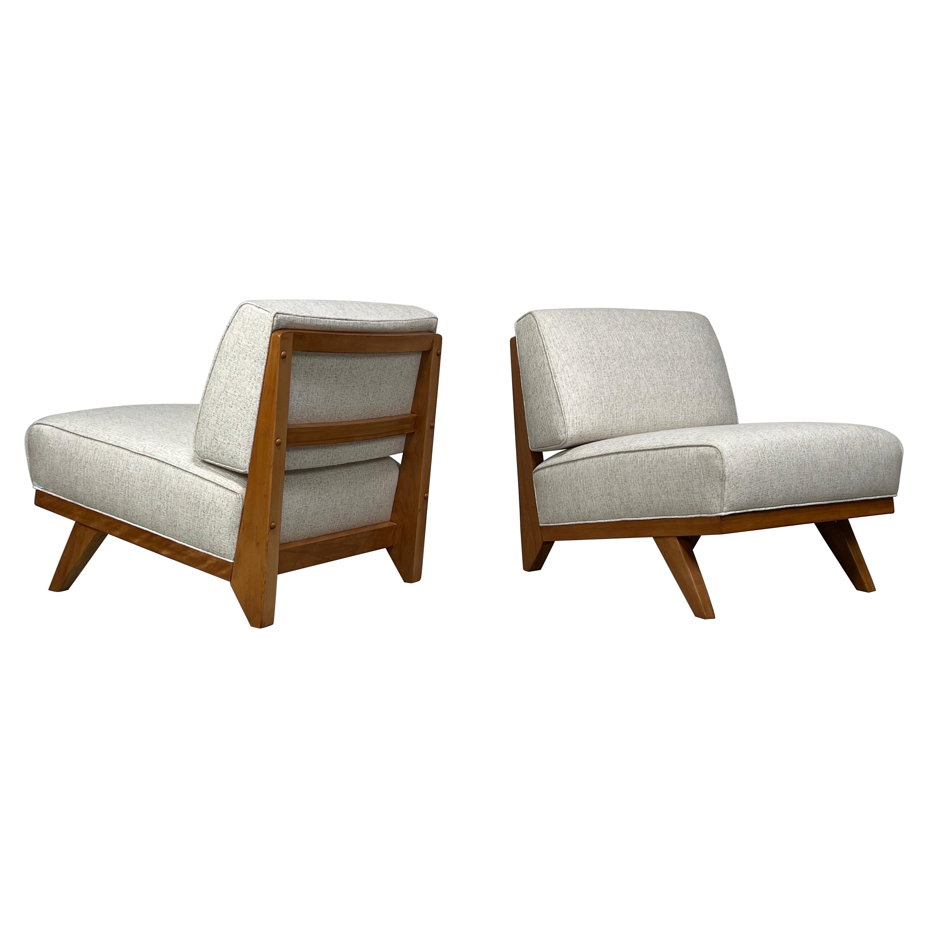 Pair of Lounge Chairs by Abel Sorensen for Knoll For Sale