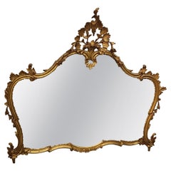 Louis XV Style Giltwood Scrolled Mirror